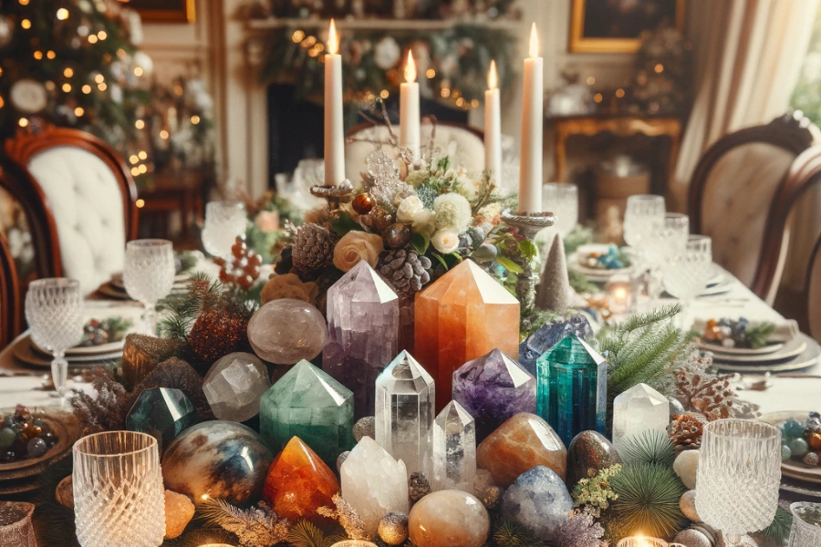 Transform Your Party Table with Crystals for Positive Energy