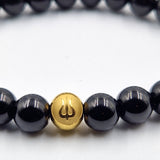Black Onyx mala necklace - 108 8mm beads