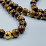 Tiger's Eye mala necklace - 108 8mm beads