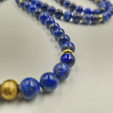 Lapis lazuli mala necklace - 108 8mm beads