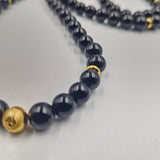 Black Tourmaline mala necklace - 108 8mm beads