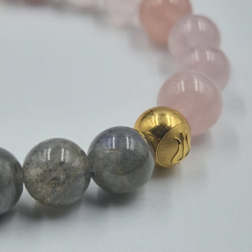 Bracelet Corail Rouge Et Hématite - Longueur 18 Cm, Fermoir Mousqueton - Style Chakra, Amour - Neuf Sans Emballage
