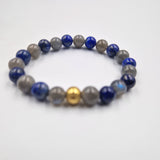 Labradorite and Lapis lazuli bracelet