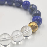 Lapis lazuli and Clear quartz bracelet