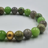 Bracelet GUERISON en Turquoise, Labradorite et Jade vert