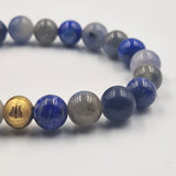 Bracelet HUMEUR en Lapis-lazuli, Sodalite et Labradorite