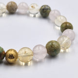 Bracelet SANTE en Turquoise, Citrine et Quartz rose