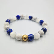 Bracelet SOMMEIL en Lapis-lazuli, Sélénite et Howlite