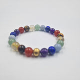 Bracelet 7 Chakras  Modèle 7x3 - Taille unique