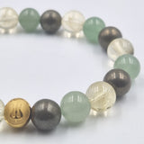 Abundance Bracelet in Citrine, Pyrite and Green Aventurine