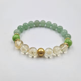 Bracelet AIGREURS D'ESTOMAC en Jade, Citrine,Aventurine