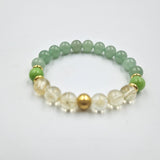 Bracelet AIGREURS D'ESTOMAC en Jade, Citrine,Aventurine