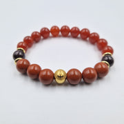 Bracelet CALVITIE en Grenat, Jaspe Rouge, Cornaline.