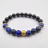 Bracelet NEVRALGIE en  Lapis-Lazuli, Tourmaline noire, Sodalite