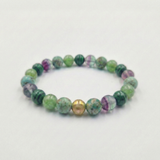 Bracelet ARTHRITE en Turquoise, Jade, Malachite, Fluorite