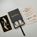 Bracelet Bélier Année 2026 en Citrine, Hématite et Oeil de Tigre