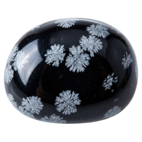 Pierre Obsidienne Flocon de Neige