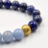 Lapis lazuli and Angelite bracelet