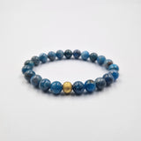 Bracelet en Apatite bleue