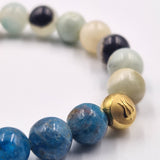 Amazonite and Blue Apatite Bracelet